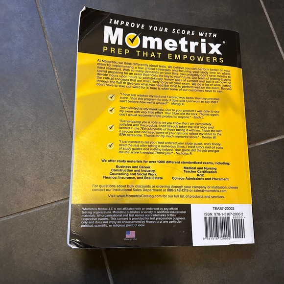 ATI TEAS Secrets Study Guide: TEAS 7 Prep Book, Six Full-Length Practice Tests - Picture 3 of 5